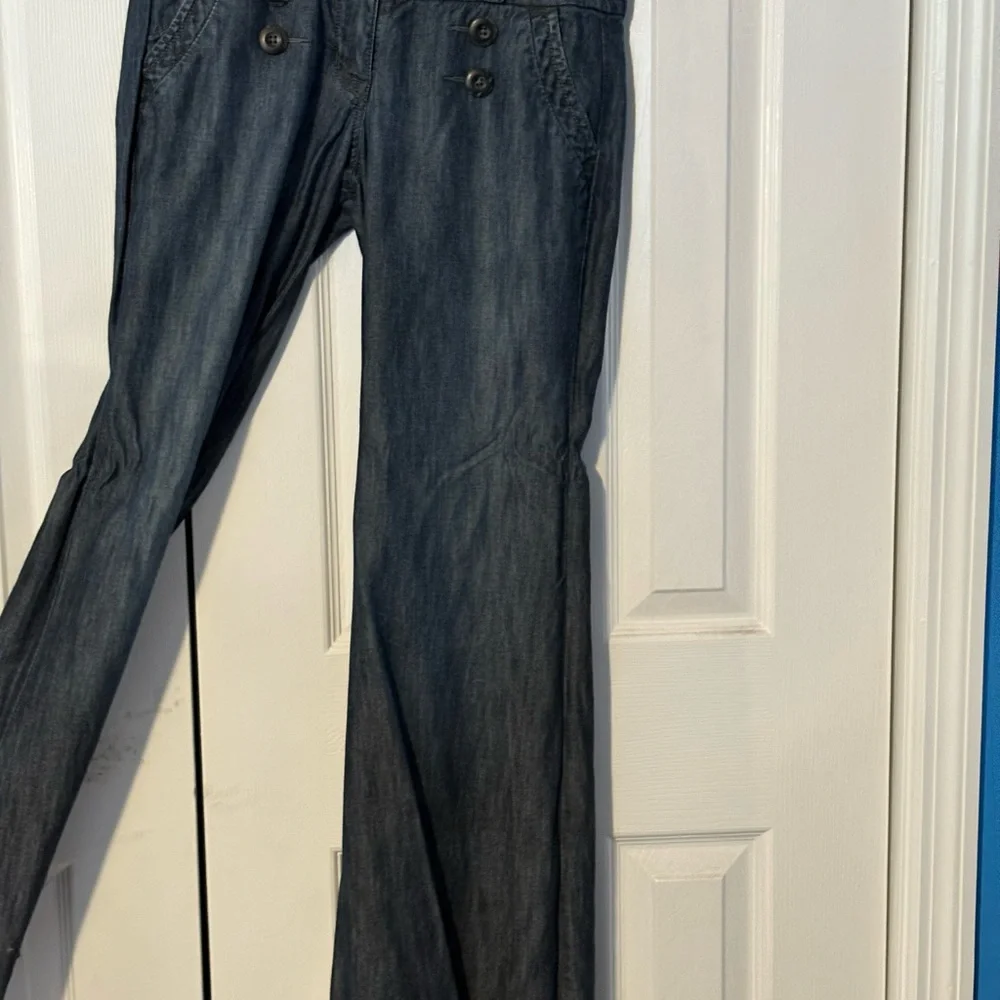 Level 99 Blue Flare Wide Leg Jeans - Picture 2 of 4